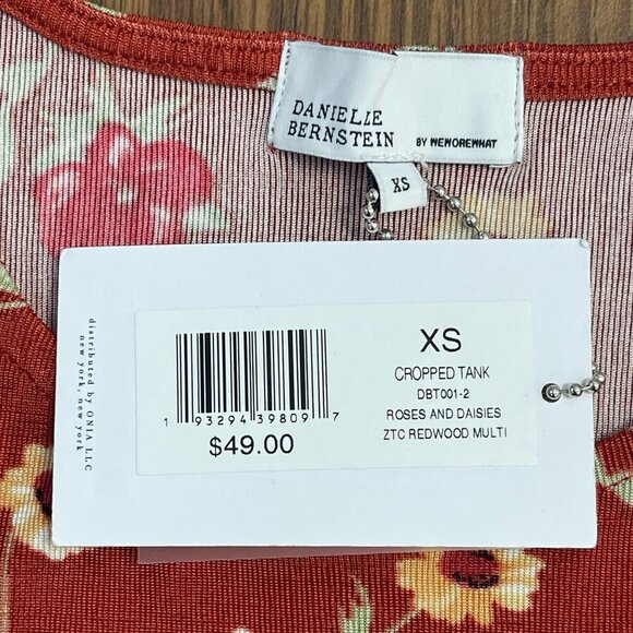 WeWoreWhat Roses and Daisies Cropped Shirt, XS - NWT - Picture 3 of 4